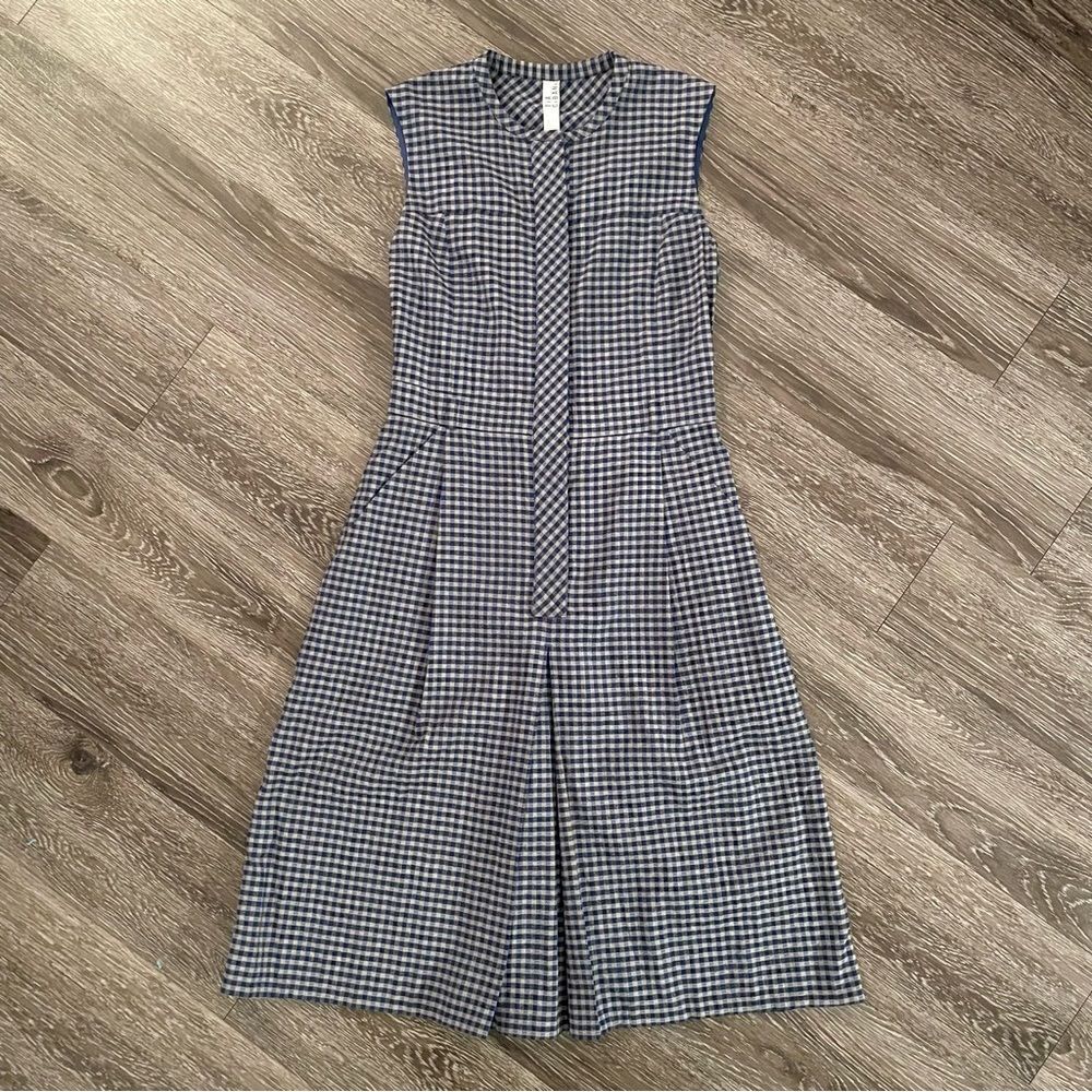 Tia Cibani azure button down dress